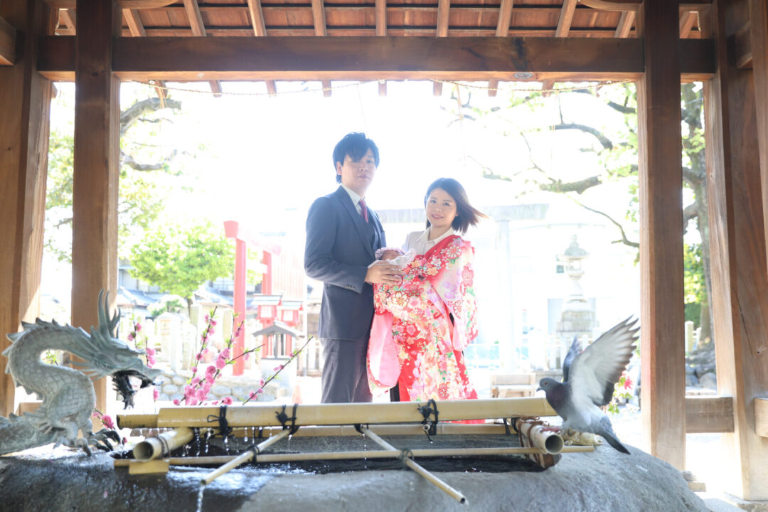 川原神社　お宮参り　出張撮影